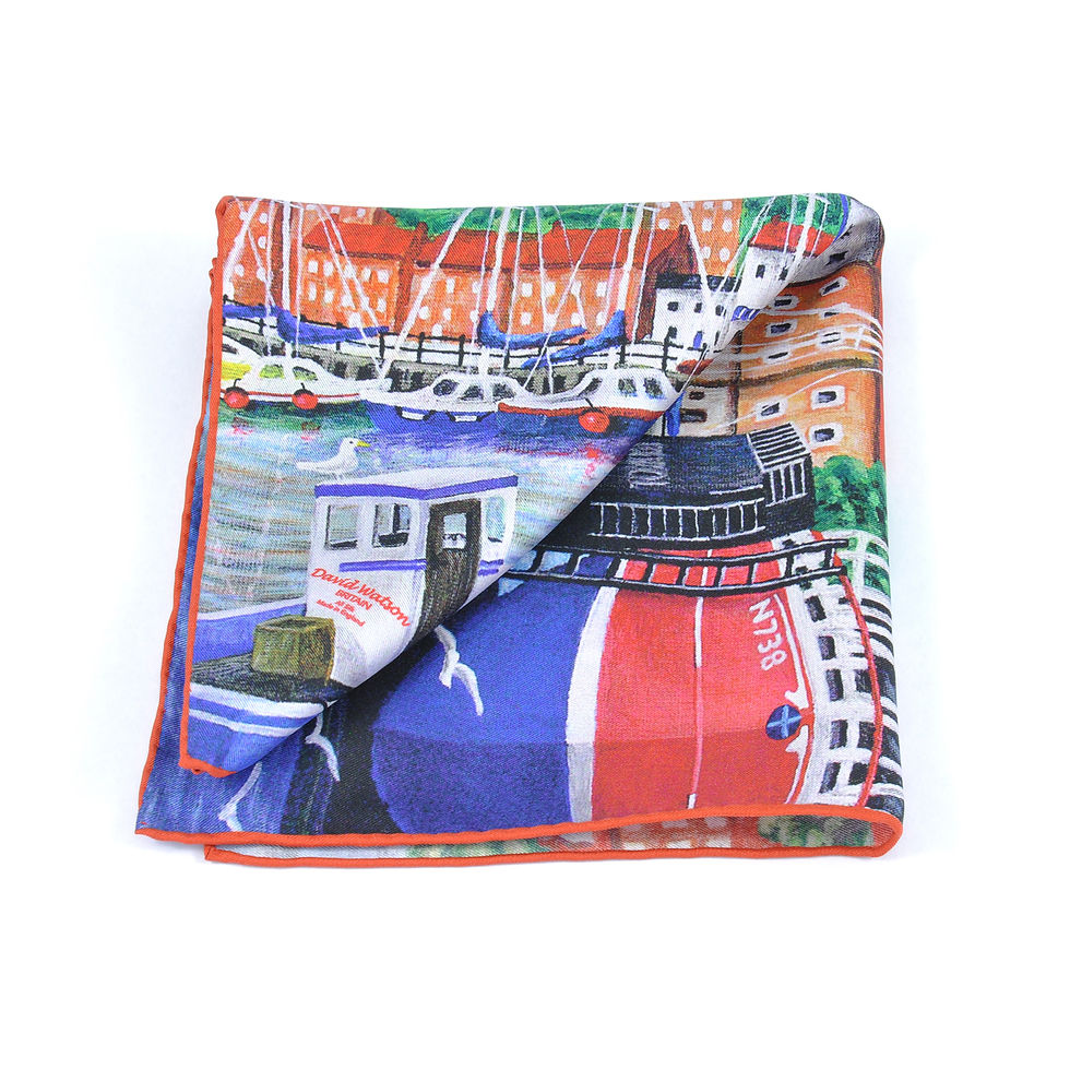 Thumbnail: Whitby Square Square Scarf & Pocket Square set