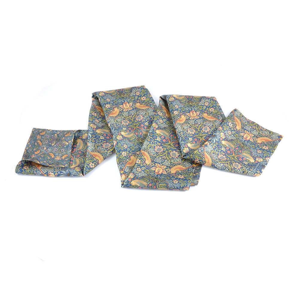 Thumbnail: William Morris - Strawberry Thief Long Scarf