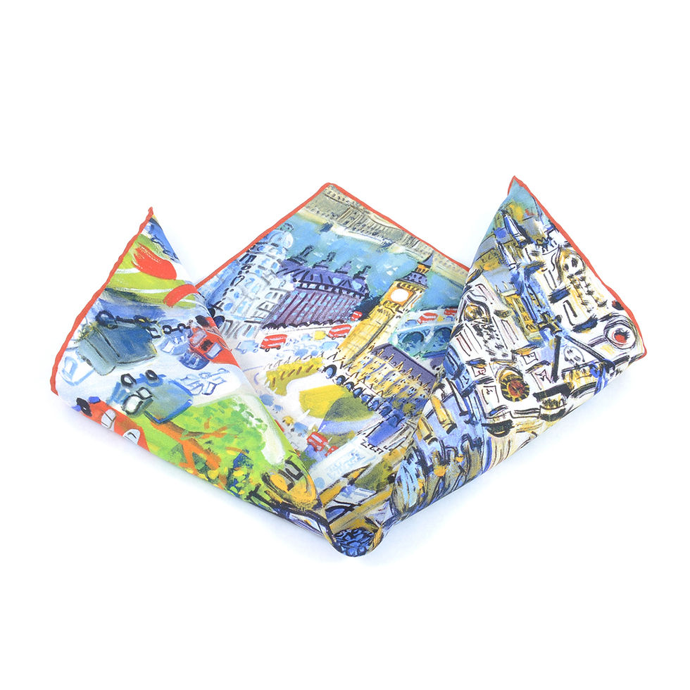 Thumbnail: London Square Scarf & Pocket Square set