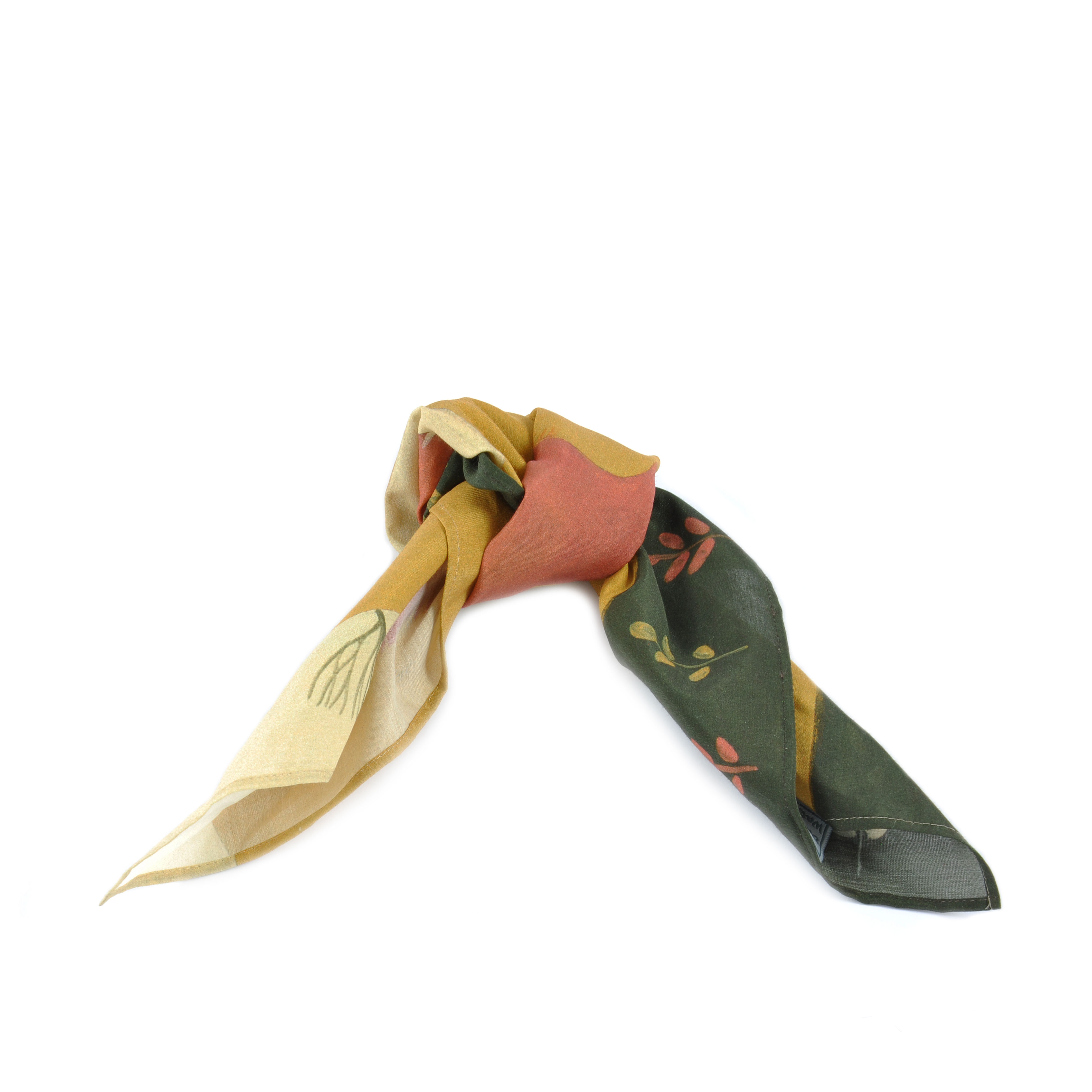 Foxes School Run Silk & Cotton Hair Tie