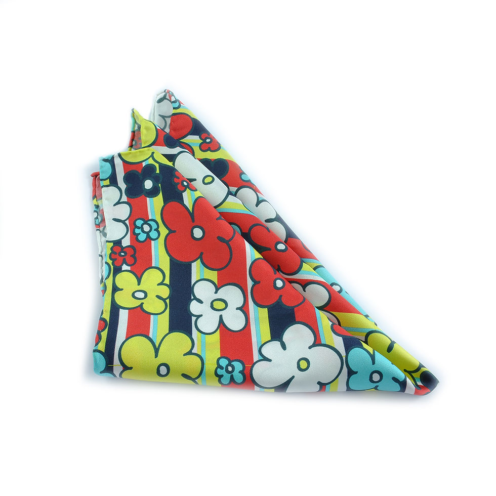 Thumbnail: Retro Daisies Pocket Square