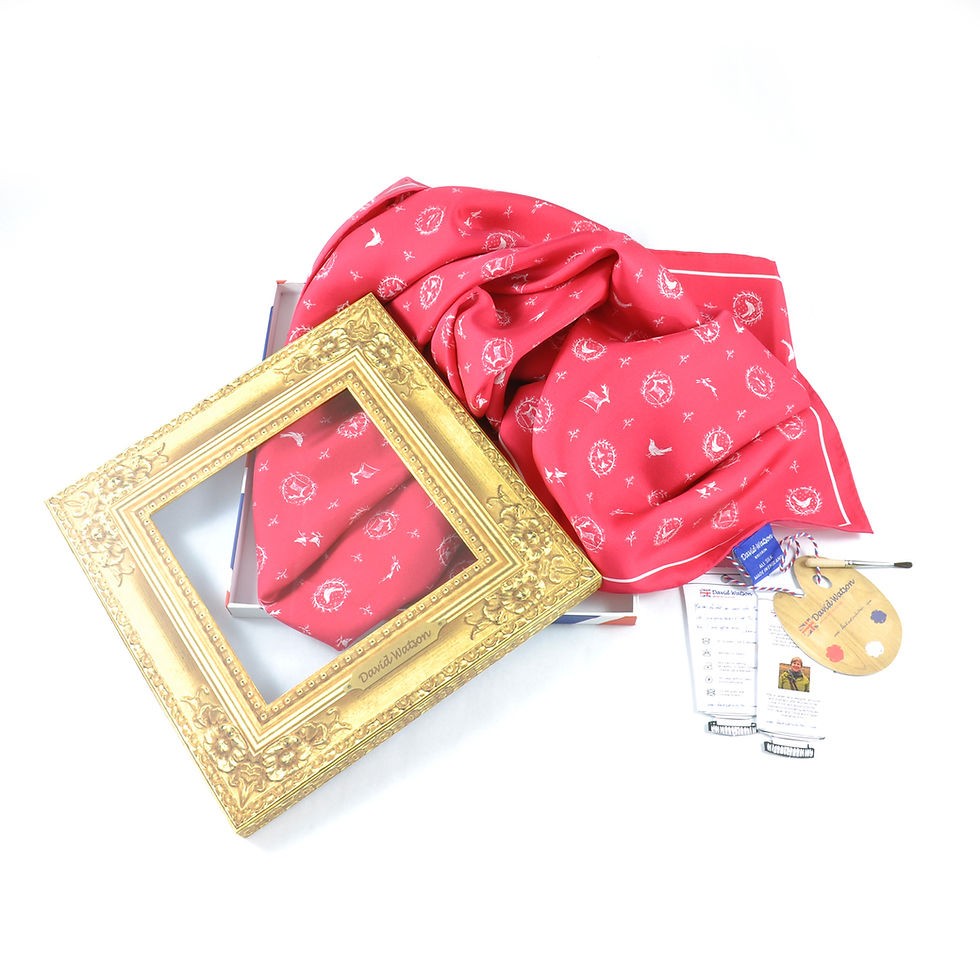 Thumbnail: Garlands Square Scarf & Pocket Square set
