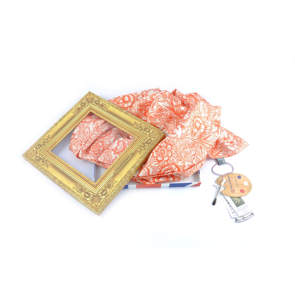 Thumbnail: William Morris - Pink & Poppy Long Scarf
