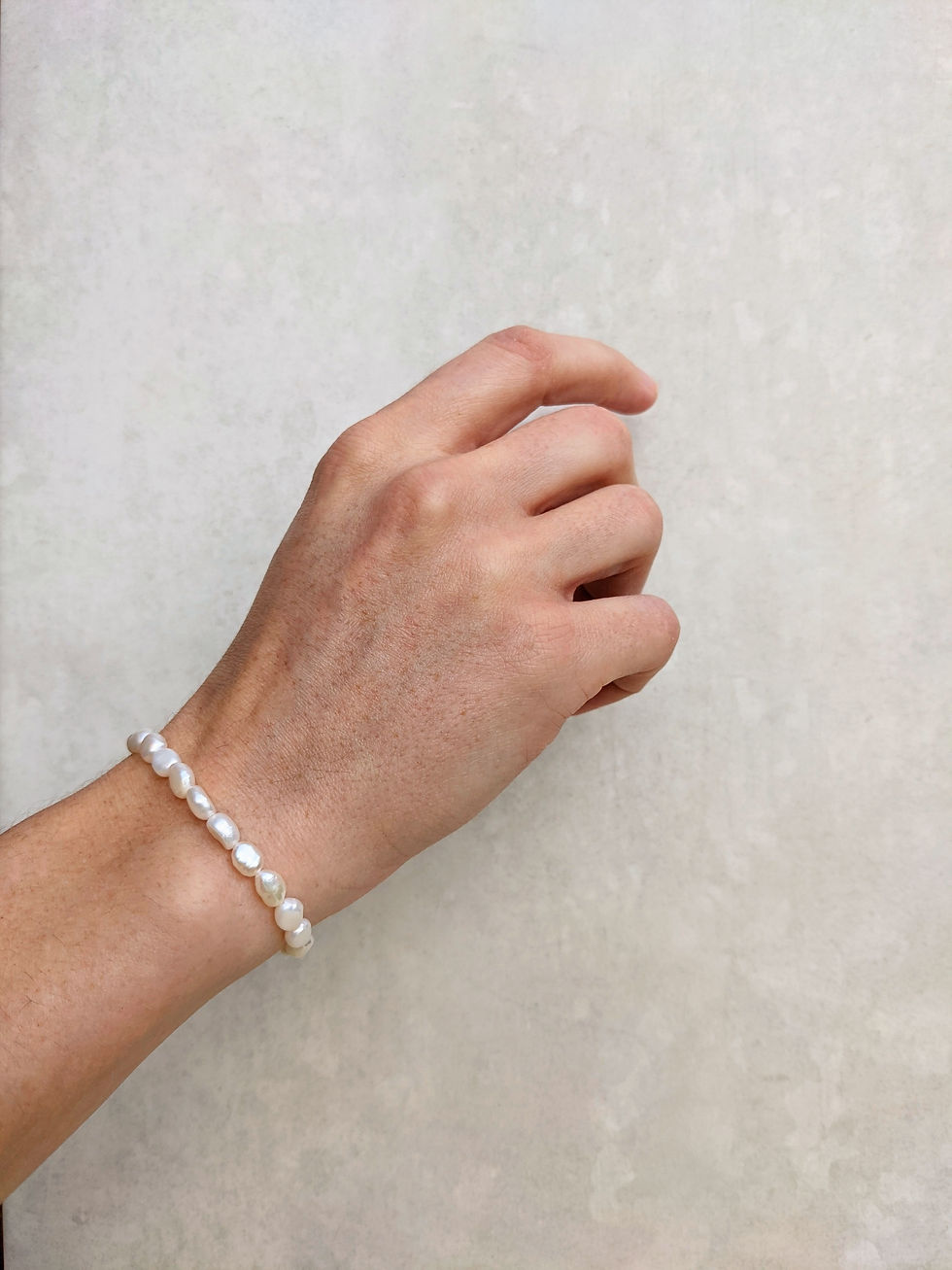 Thumbnail: Pearl Silver Necklace & Bracelet set