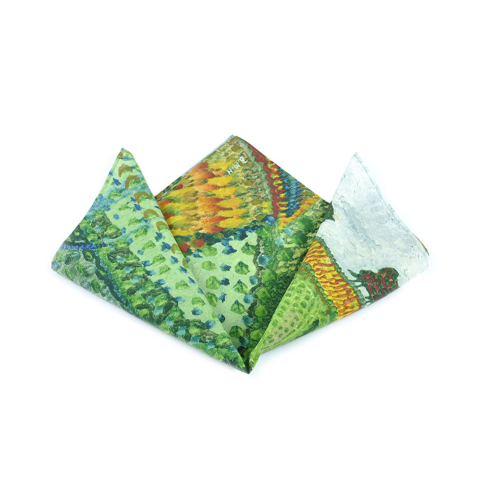 Thumbnail: Cotswold Hills Silk & Cotton Neckerchief