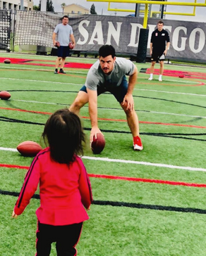 Our intern Lily vs. Super Bowl Champ Joe Cordona
