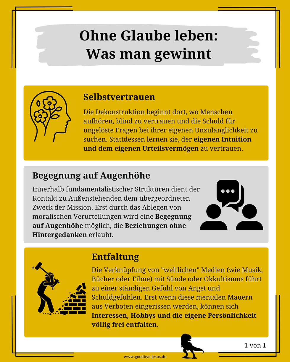 Infografik zum Artikel "Ohne Glauben leben: Was man gewinnt"