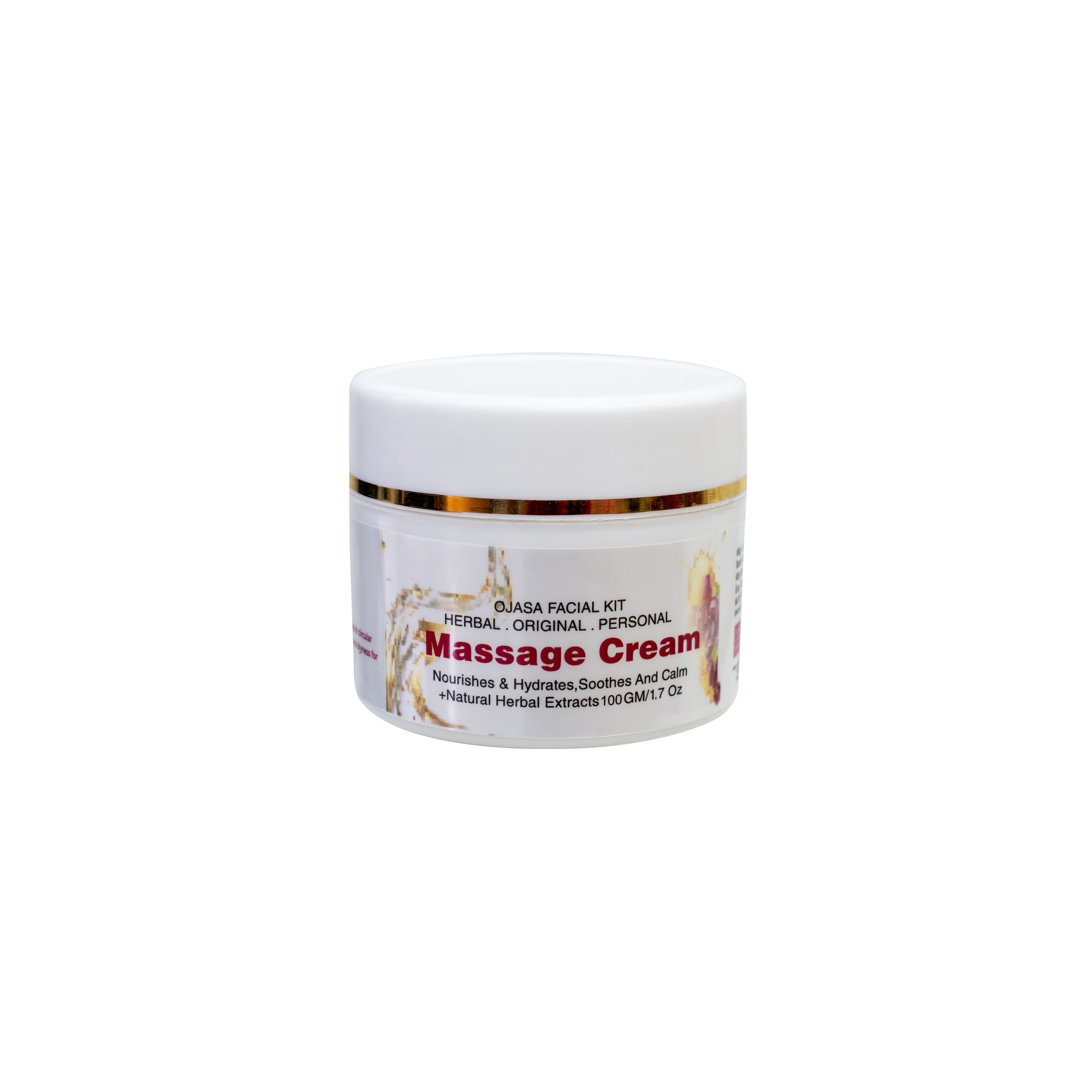 Herbal Facial Massage Cream, Natural Extracts, Nourishing and Hydrating.