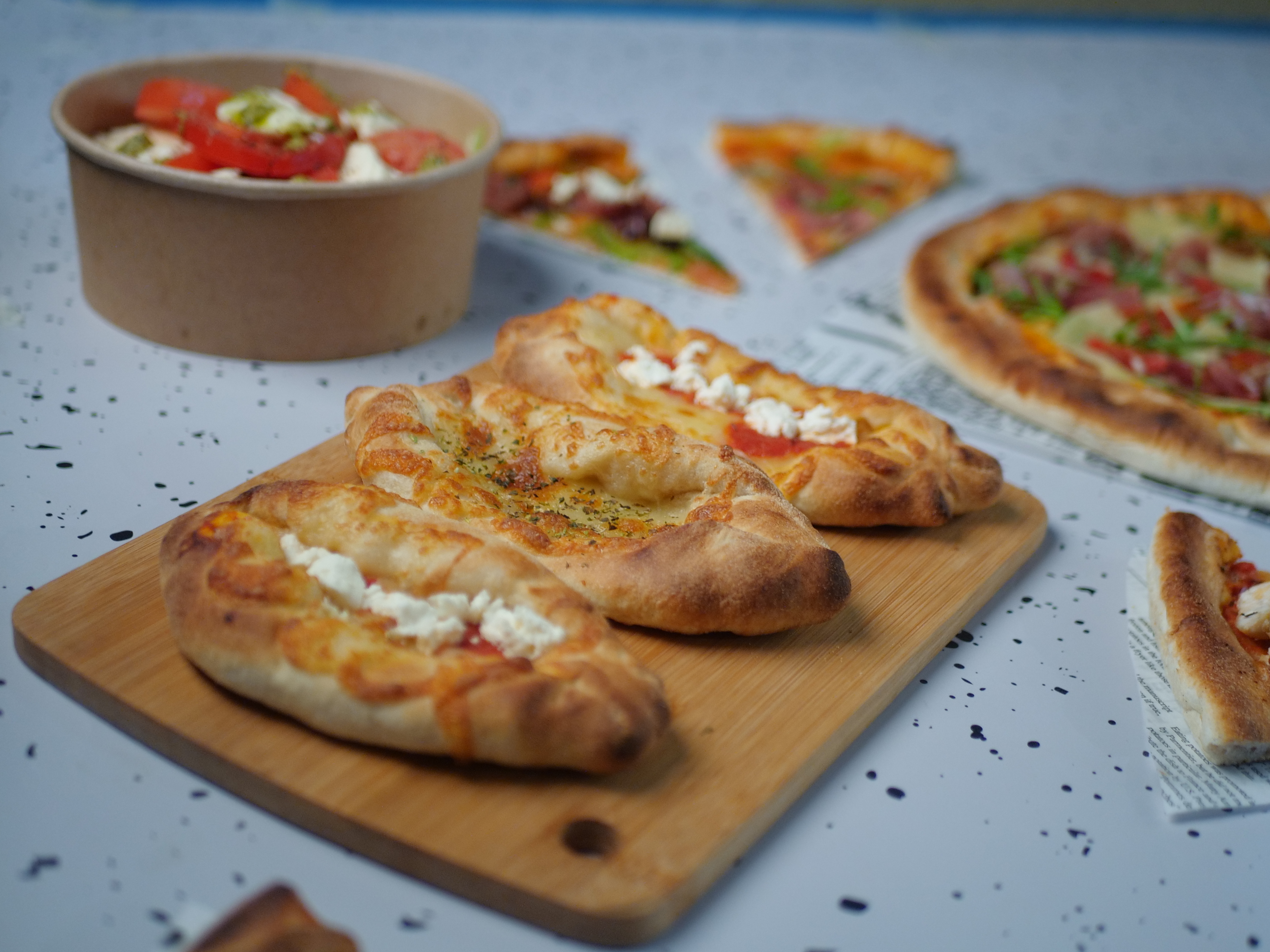 Arranged Food and Objects