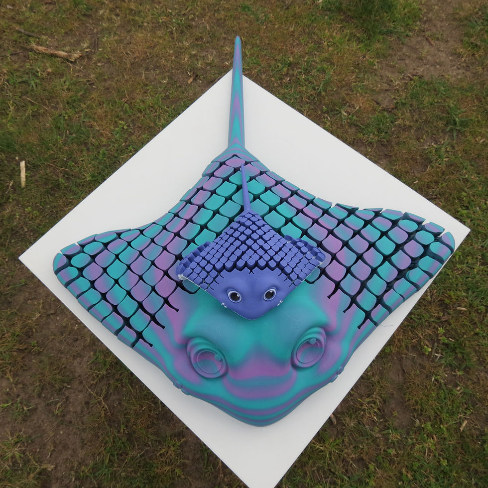 Thumbnail: Giant Articulated Stingrays