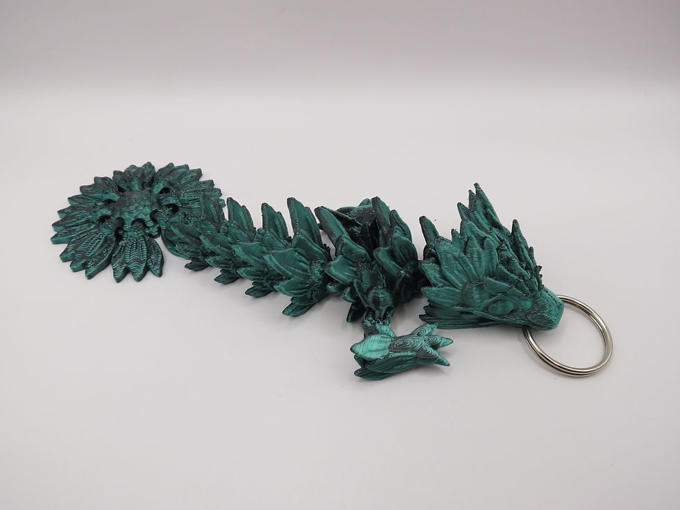 Thumbnail: Keyring Dragon - Sunflower