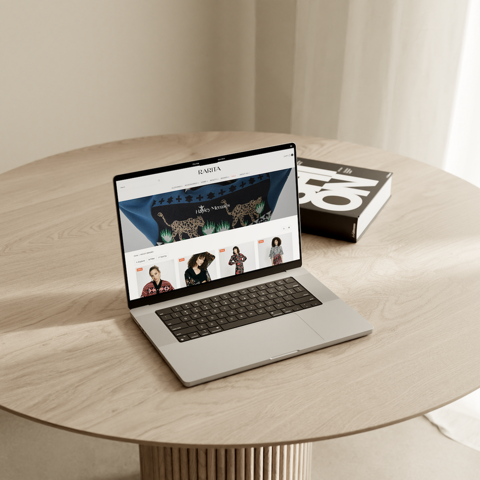 RARITA — E-commerce Website Design