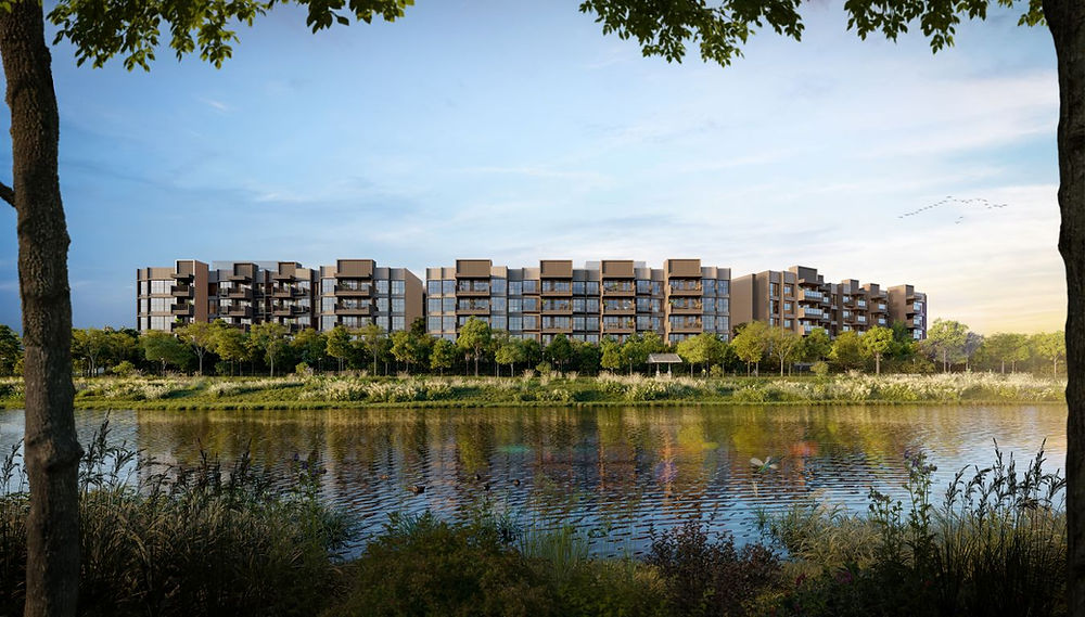 Faber Residence condominium nestled in Clementi, Singapore, surrounded by mature greenery with modern residential towers offering easy access to Jurong East and key lifestyle amenities.