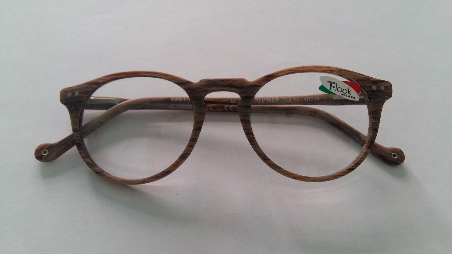 T. Look Occhiale Uomo/Donna Modello MENPHIS LEGNO