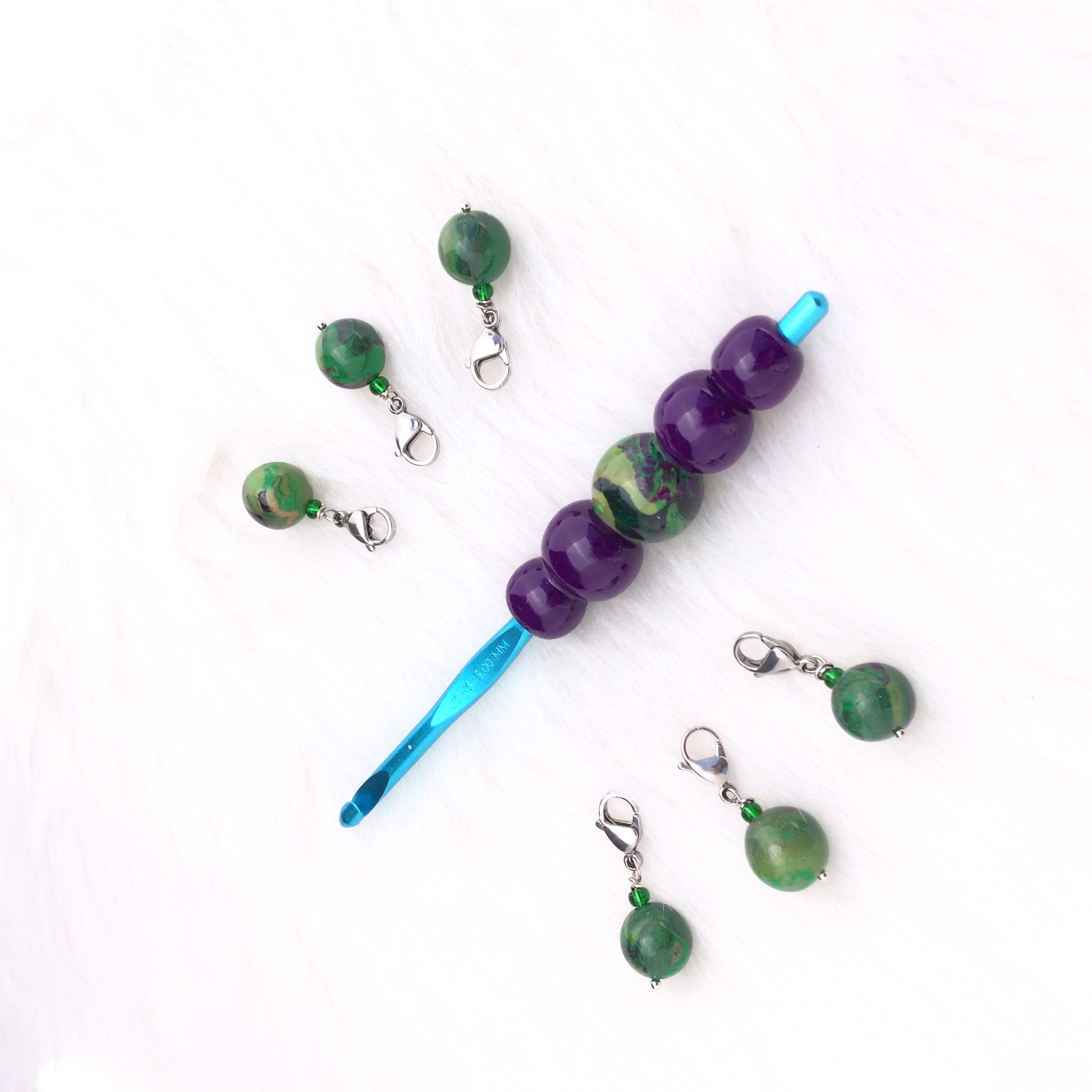 Custom Crochet Hook & Stitch Markers