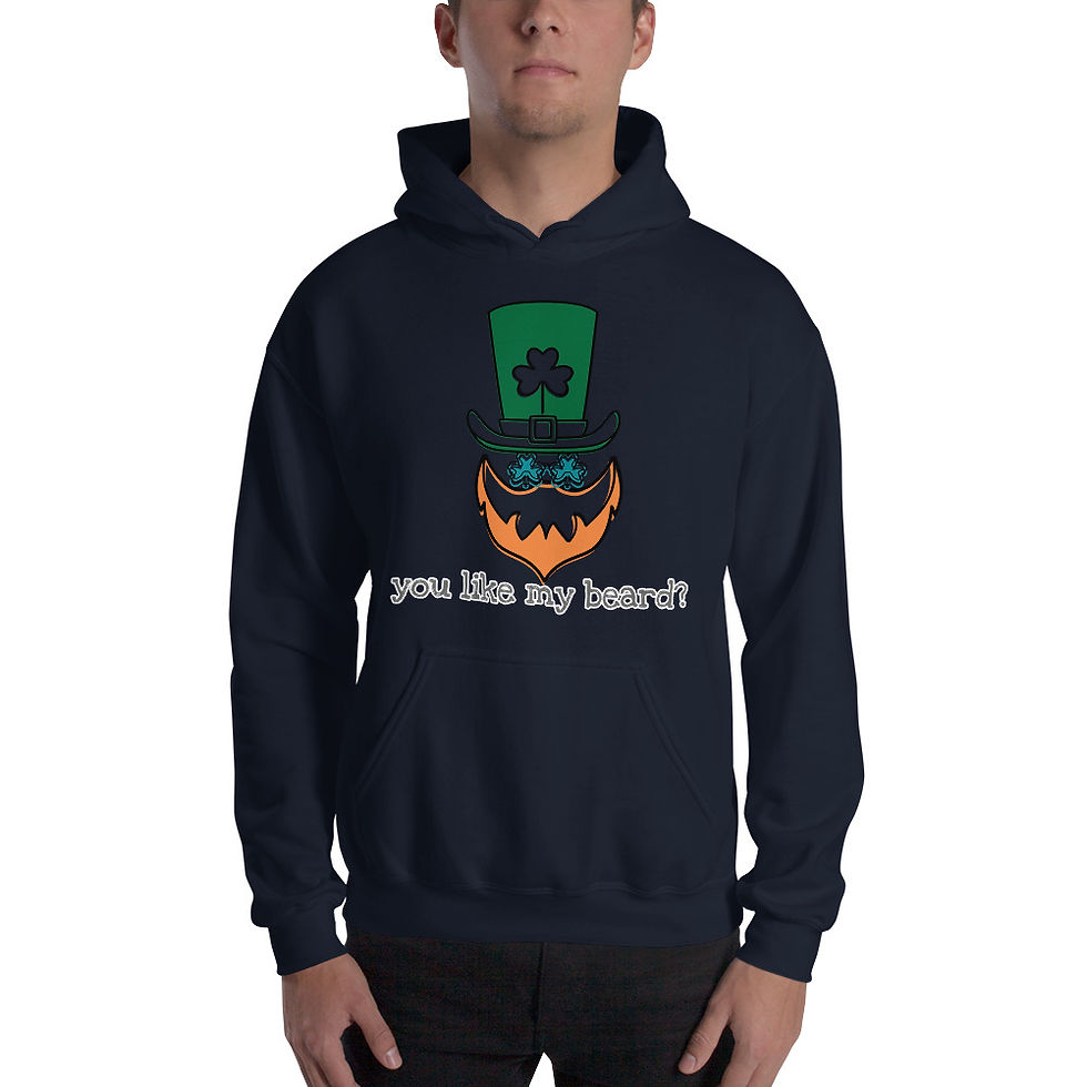 Thumbnail: You like my beard? Mens Hoodie