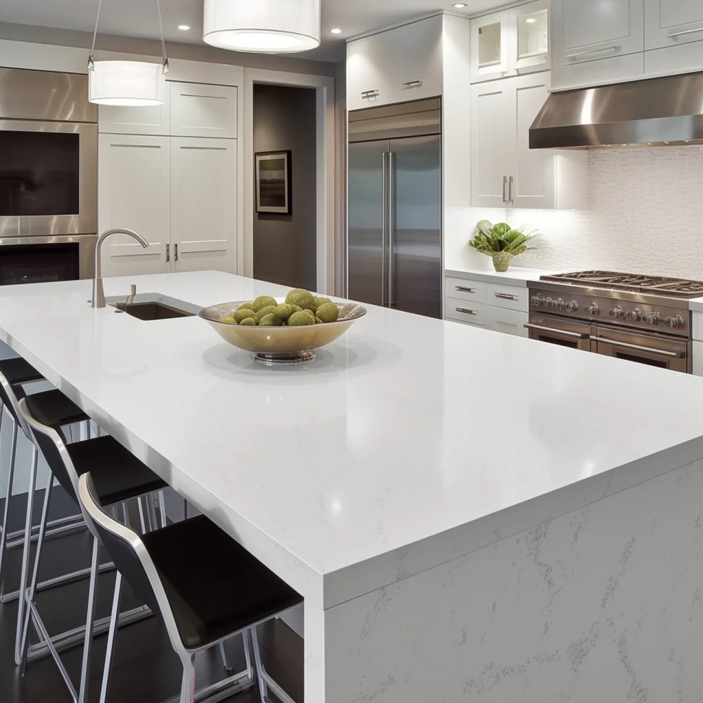 Bria Quartz White Quartz Countertops New York, NY, USA