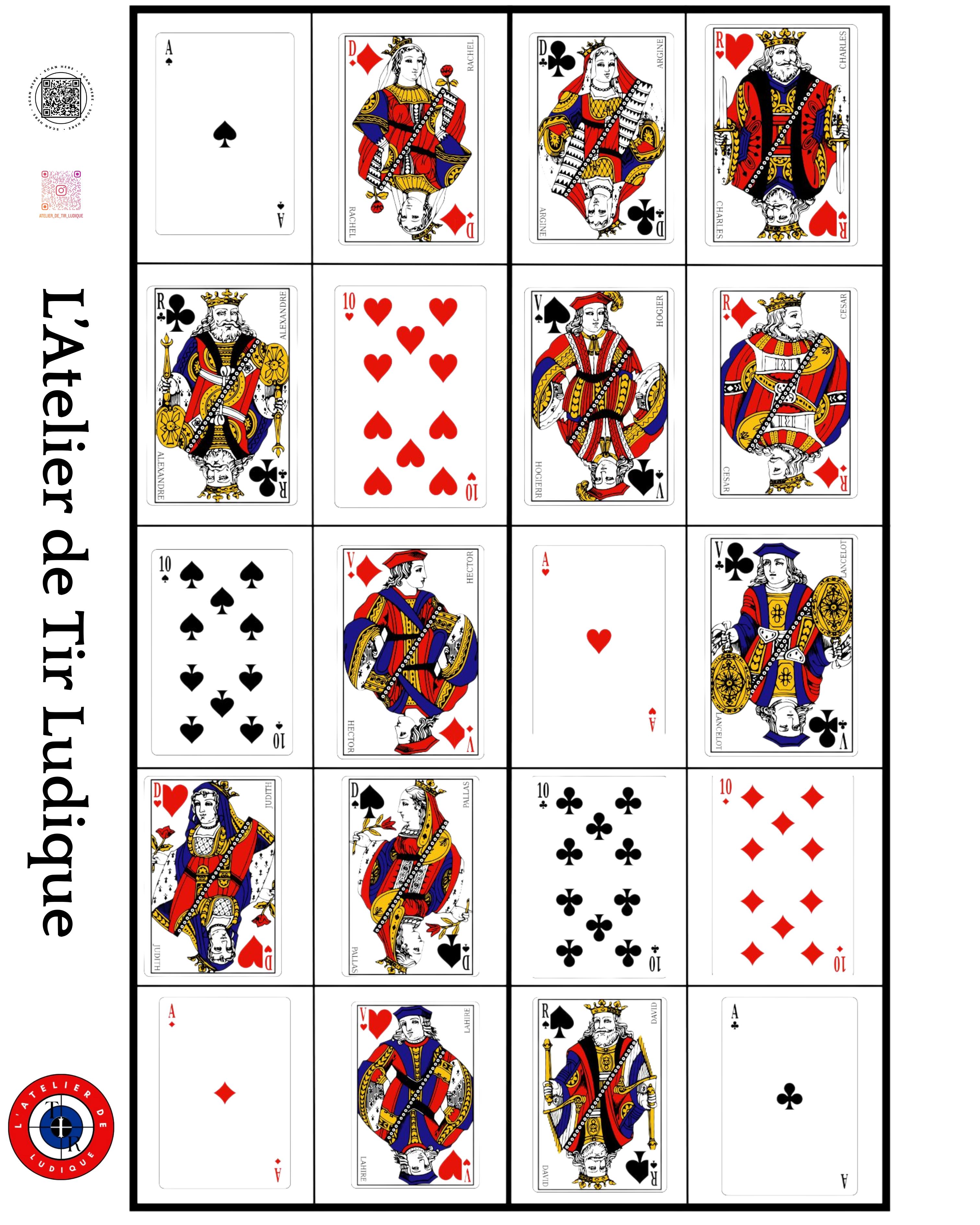Cible Atelier du jeu de carte