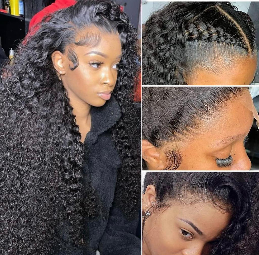 Thumbnail: Perruque curly transparent lace