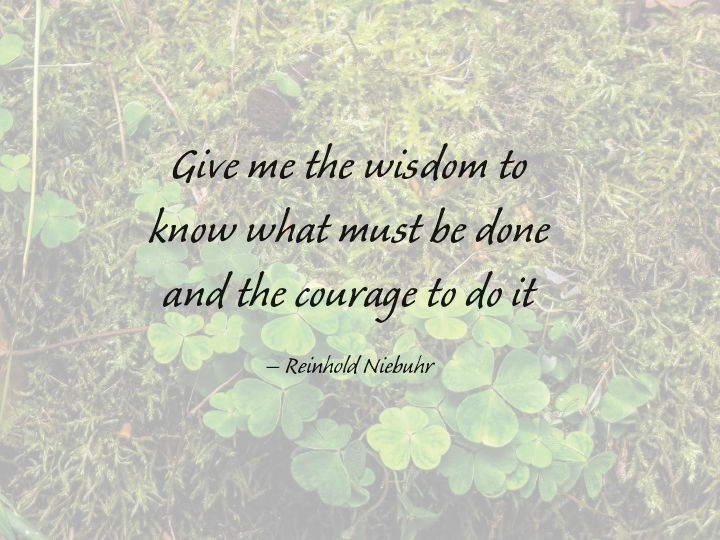 May we always have the wisdom to do what is right and true.  