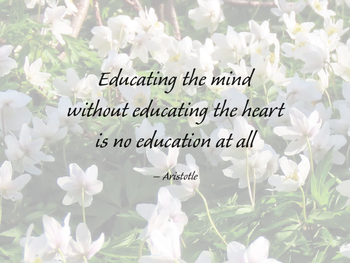 The mind is clever, then heat is wise and loving.  