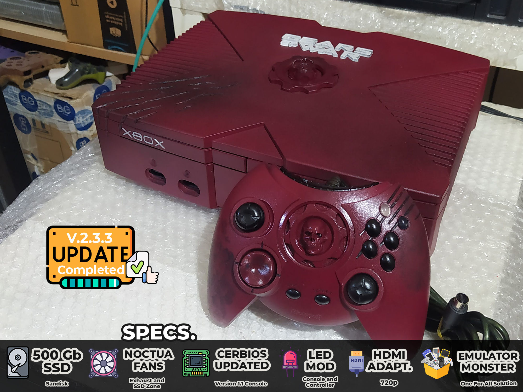 Gears of War Limited Omen Edition Custom Xbox