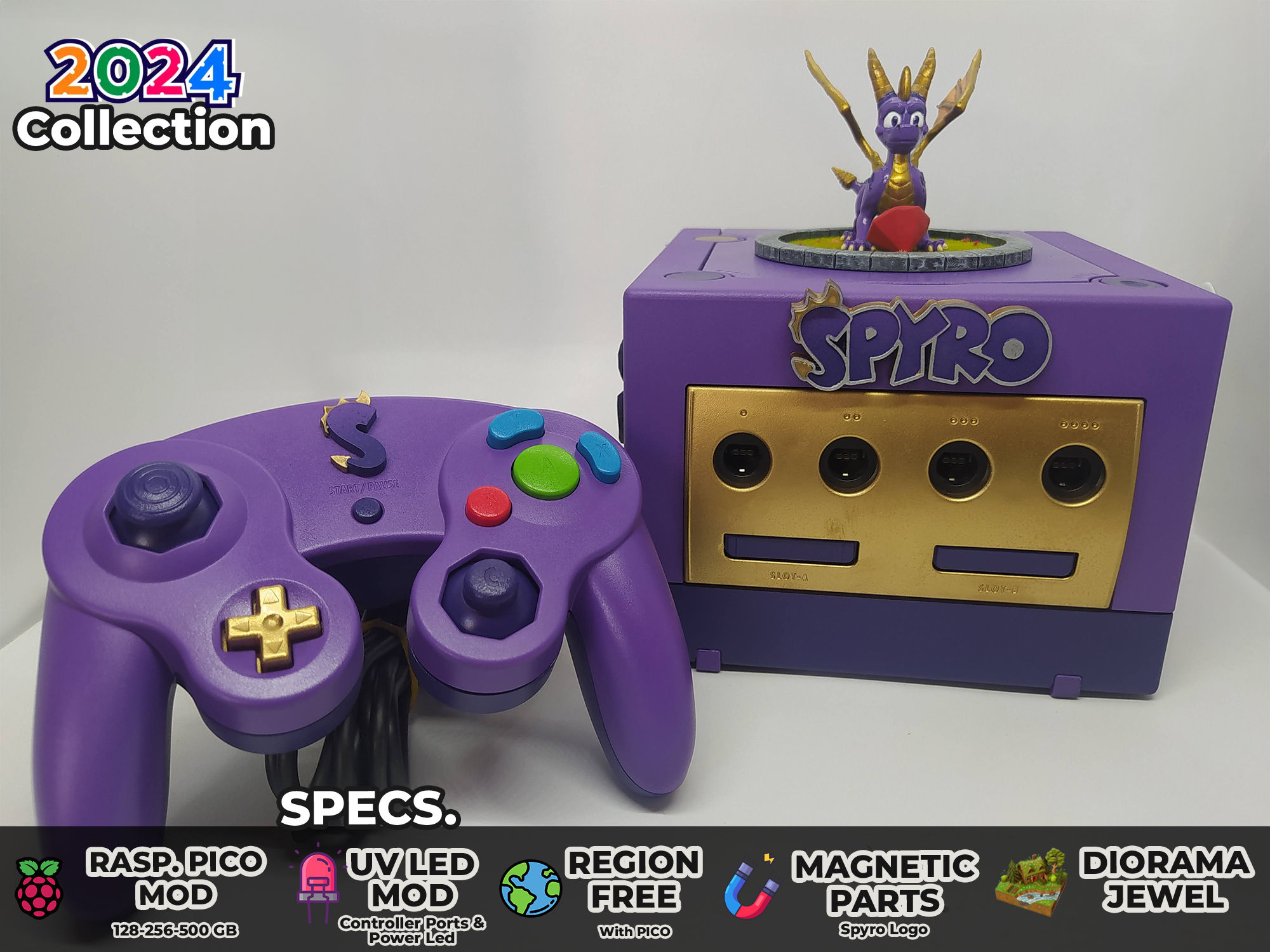 Spyro Edition Custom Nintendo Gamecub