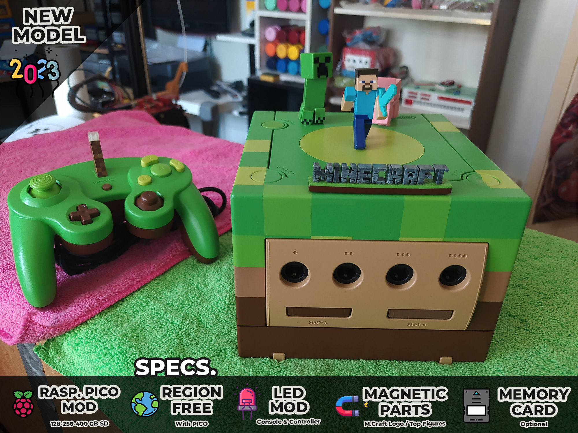 Minecraft Edition Custom Nintendo Gamecube