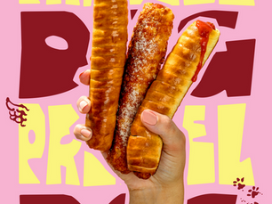 The Pretzel Dog has arrived - cheap lunch is here for all!