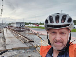 Conselho de Desenvolvimento do Norte da Ilha acompanhando a obra da passarela para Ratones na SC-401