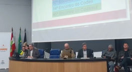 Luiz César - Presidente do Codeni e Roxana - Presidente do Codeli, abrem os trabalhos