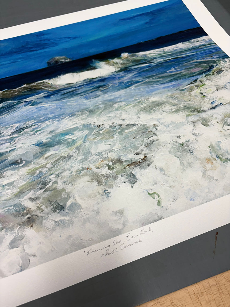Thumbnail: 'Foaming Sea, Bass Rock, North Berwick'