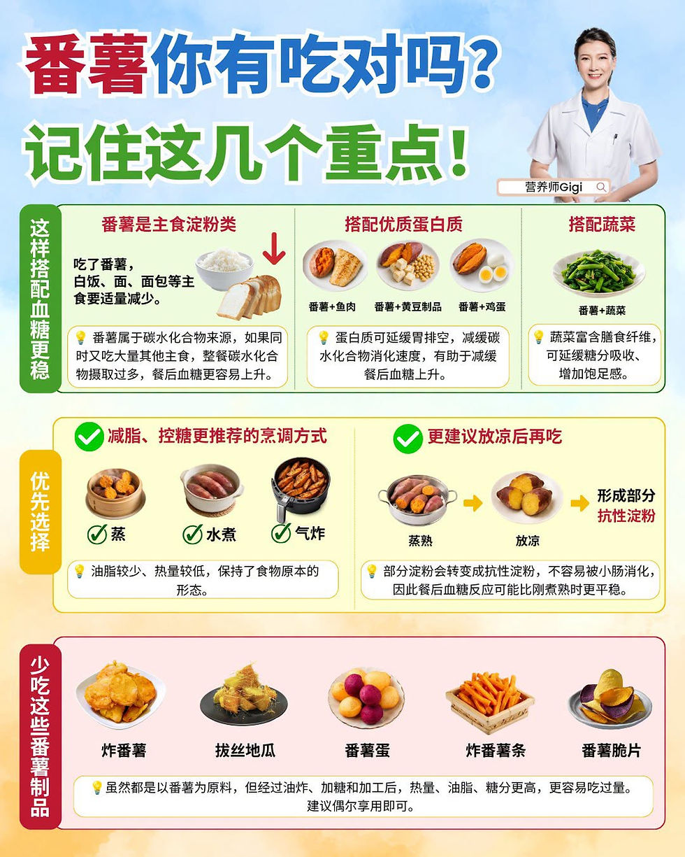 番薯你有吃对吗?记住这几个重点!