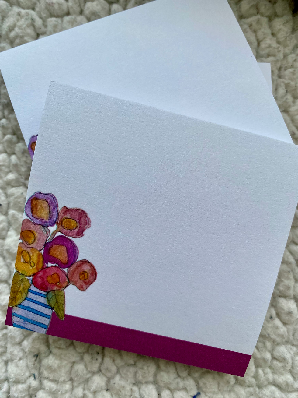 Post it - bouquet de fleurs 