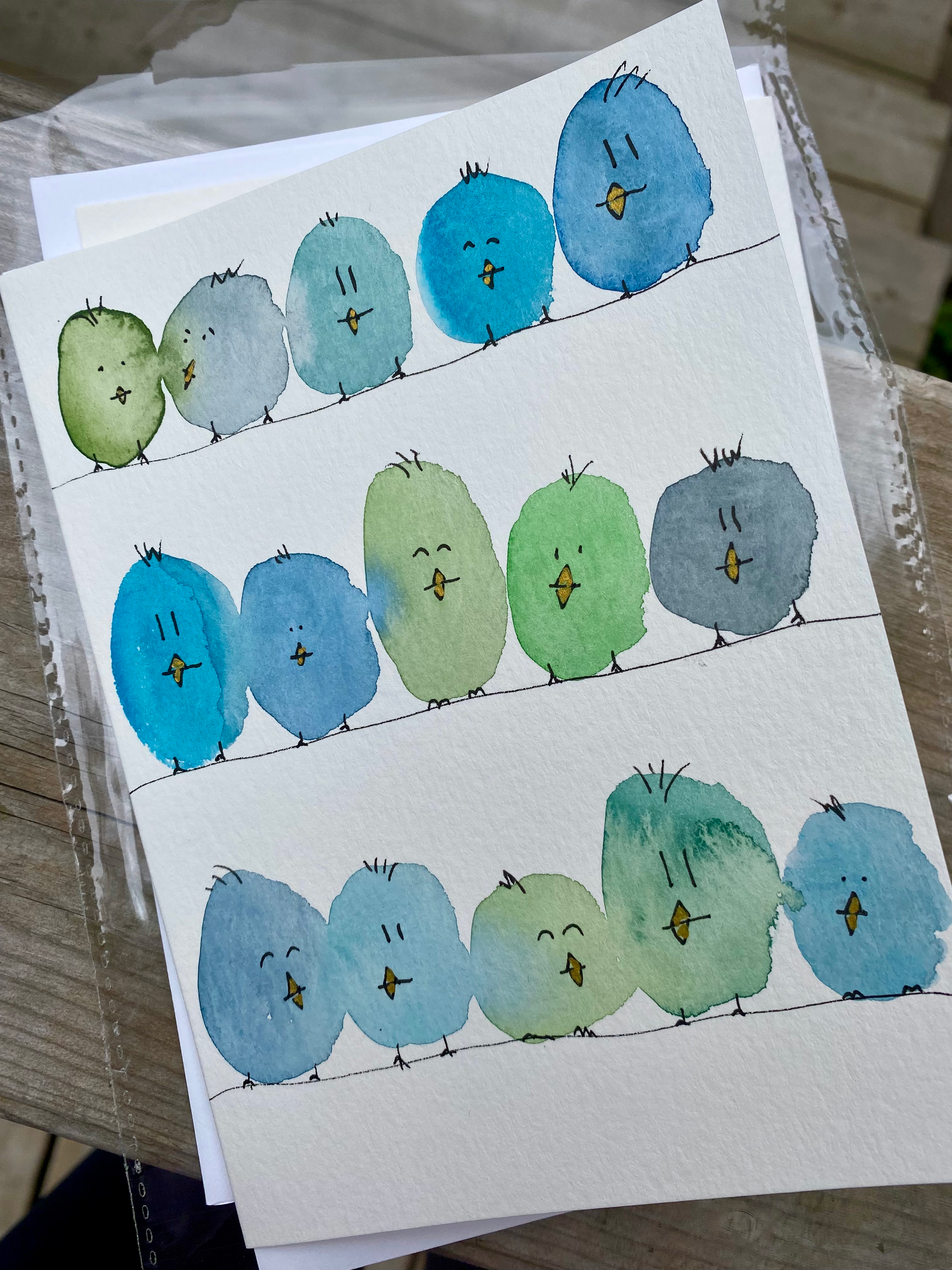 Piou piou - bleu vert