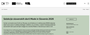 Selekcija slovenskih daril Made in Slovenia 2026 – odprt javni poziv