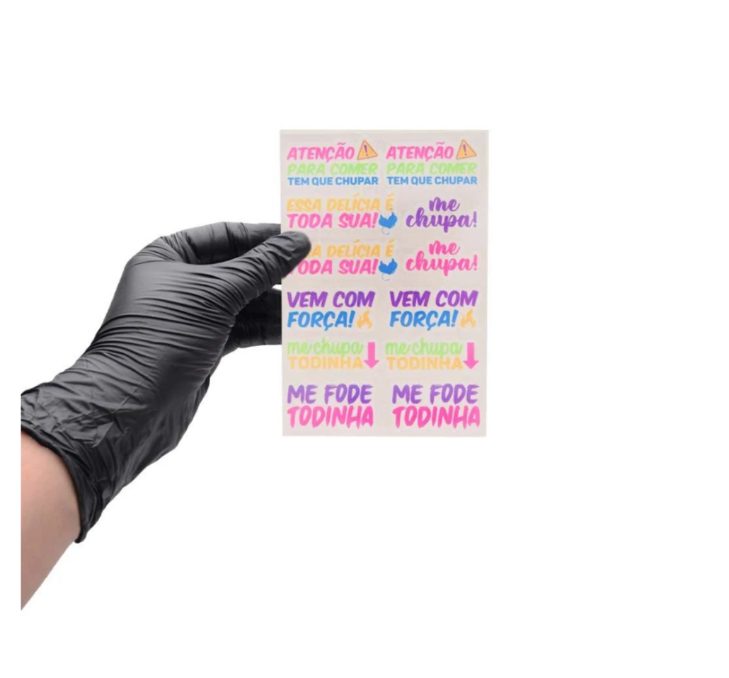 Tatuagem sensual temporária neon (brilha na luz negra)