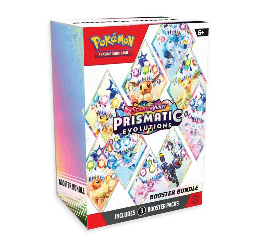 Pokemon TCG: Scarlet & Violet-Prismatic Evolutions Booster Bundle (6 Packs)