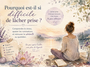 Illustration représentant une personne retrouvant son calme grâce à la sophrologie pour apprendre à lâcher prise et mieux gérer son stress.