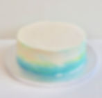 Blue cake Base for DIY decolation