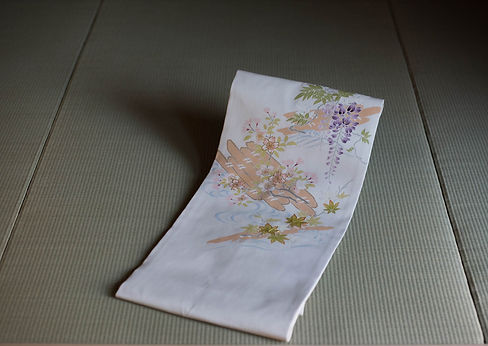 花筏の染帯