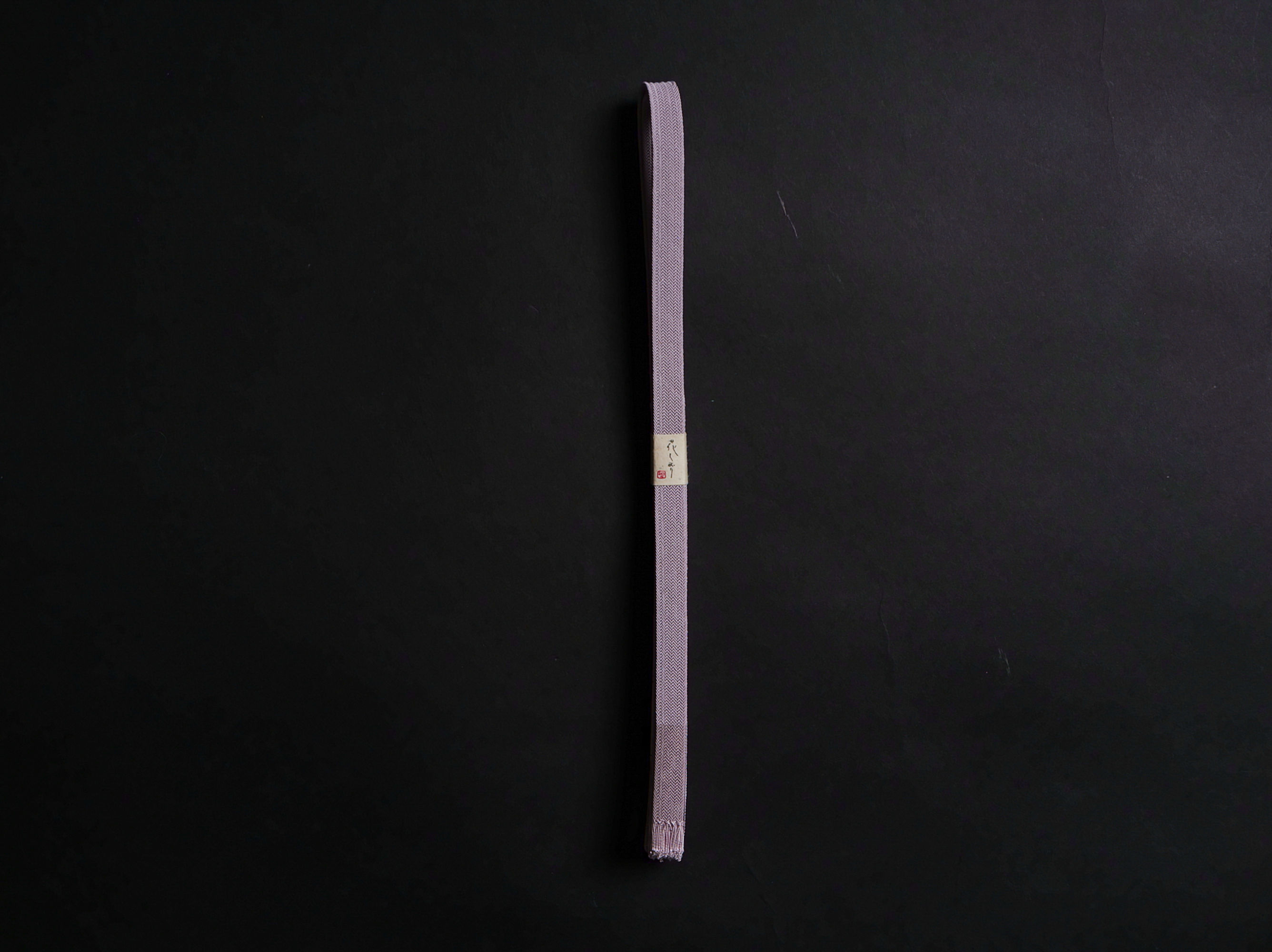 帯締め | レース組 三分紐 薄藤