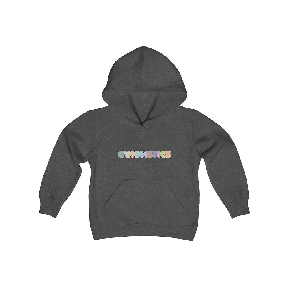 Thumbnail: Gymnastics Logo Youth Heavy Blend Hooded Sweatshirt