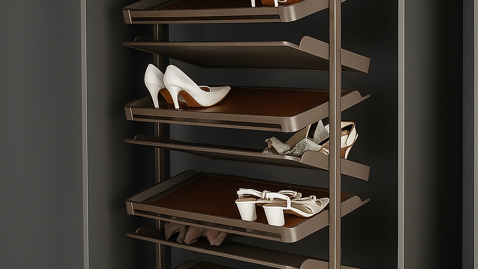 Rotating shoe-rack