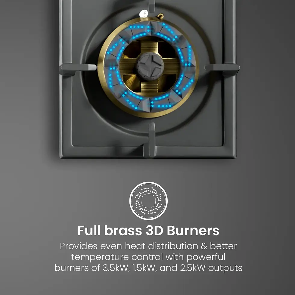 Thumbnail: Crompton OpTime Gas Hob 90cm 5 Burner - HOB-OPFBTI-900-MBL