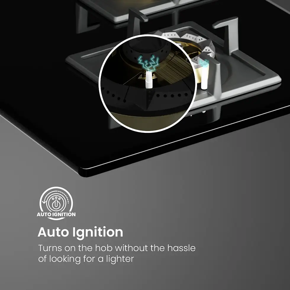 Thumbnail: Crompton OpTime Gas Hob 90cm 4 Burner - HOB-OPFB905TI-MBL