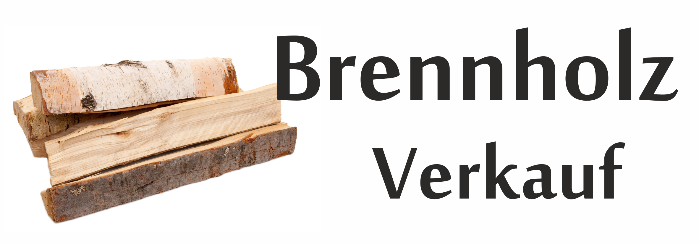 Werbebanner Brennholzverkauf