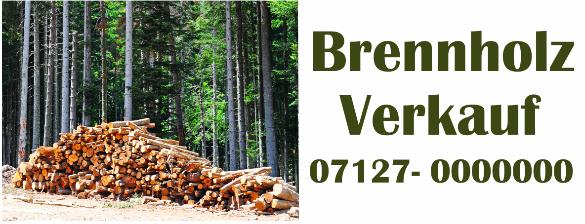 Werbebanner Brennholzverkauf 3