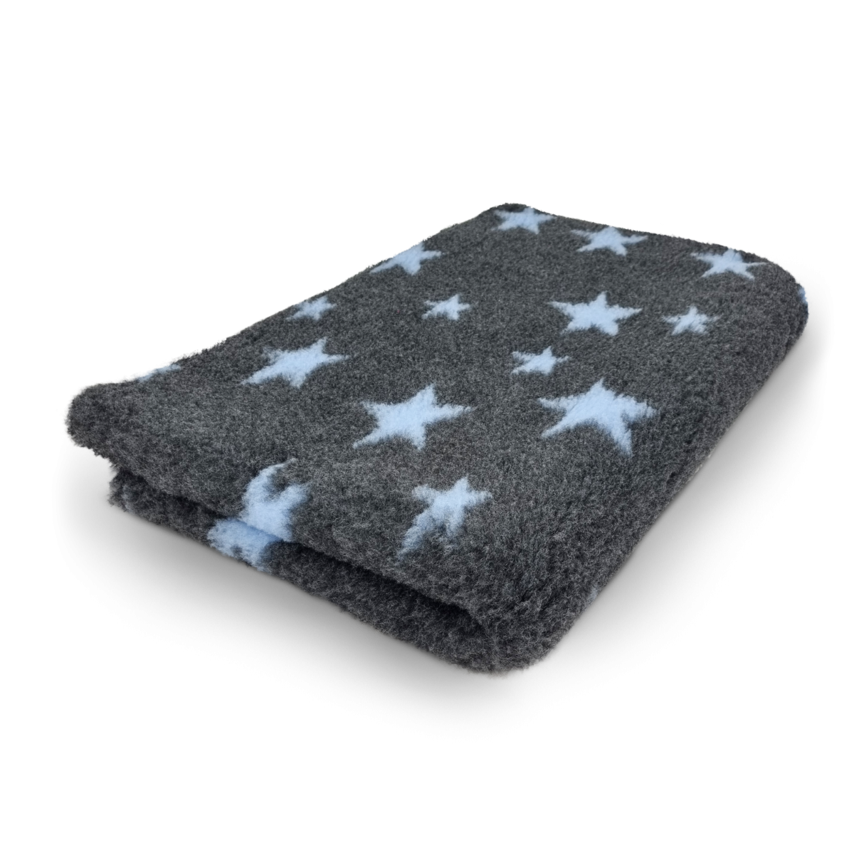 Vet Bed Antrazit hellblau Sterne