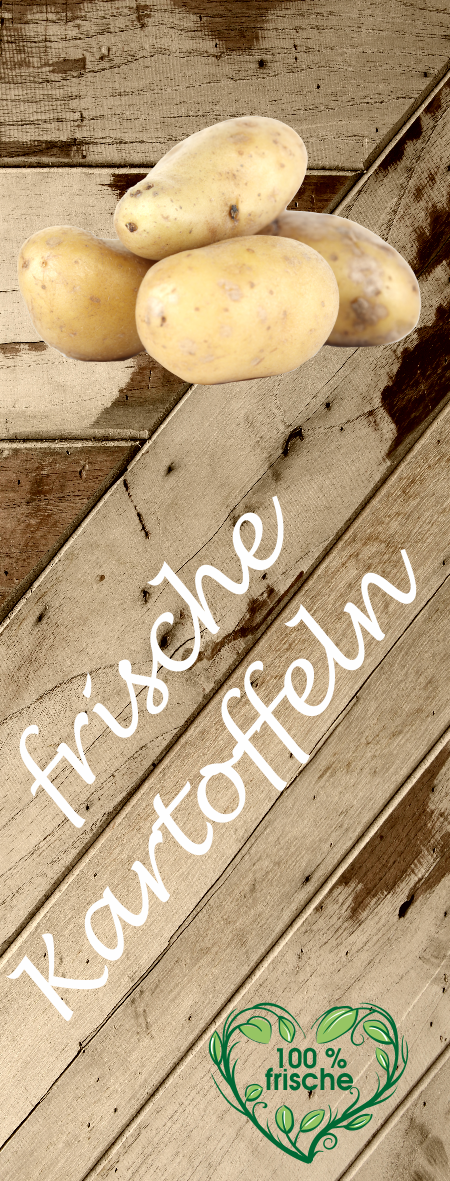 Miniatyrbild: Werbebanner frische Kartoffeln